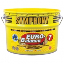 Краска акриловая Symphony Euro-Balance 7 C матовая 9 л пластиковое ведро