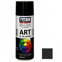 Краска акриловая Tytan Professional Art of the colour аэрозольная черная глянец 9005 400 мл