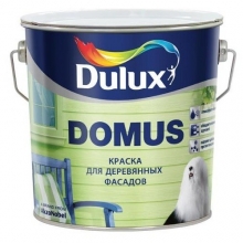 Краска для деревянных фасадов Dulux Domus база BС полуглянцевая 9 л