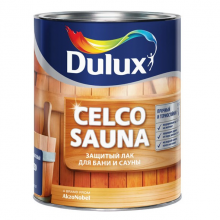 Лак для бани и сауны Dulux Celco Sauna 20 полуматовый 1 л