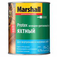 Лак алкидно-уретановый Marshall Protex Яхтный полуматовый 0,75 л