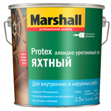Лак алкидно-уретановый Marshall Protex Яхтный полуматовый 2,5 л