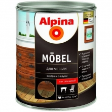 Лак акриловый Alpina Moebel для мебели глянцевый 0,75 л