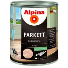 Лак паркетный Alpina Parkett шелковисто-матовый 0,75 л