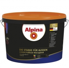 Краска Alpina Суперстойкая фасадная База 3 матовая 9,4 л
